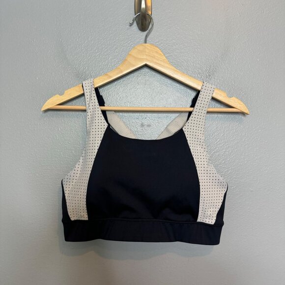 ATHLETA navy & white sports bra size M - Picture 1 of 5